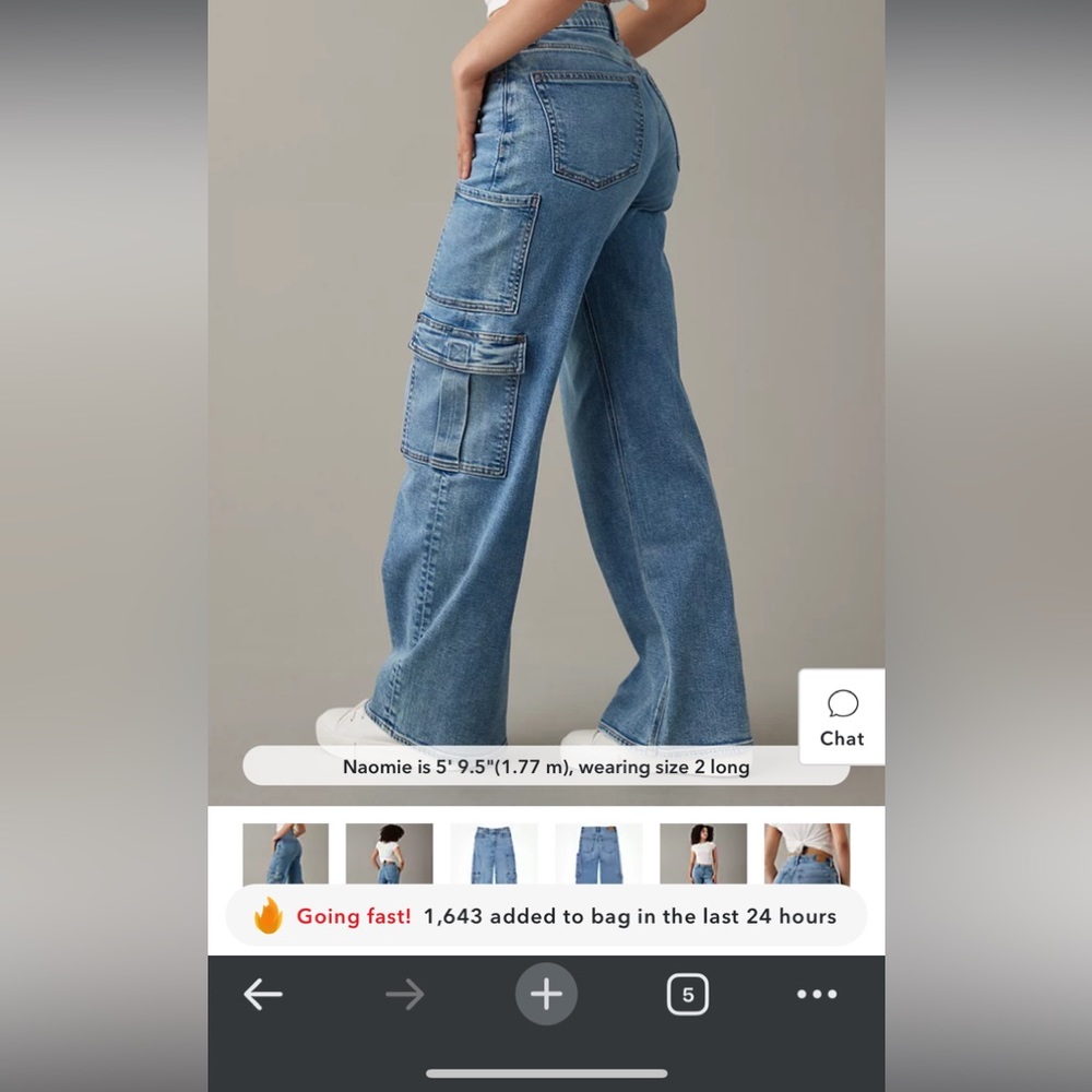 IN SEARCH OF: American Eagle Cargo Jeans Size 4 long or regular